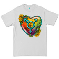 Lgbtq Heart With Sunflower Premium Tee | Teevron