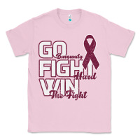 Bubblegum Pink Go Burgundy Fifht Hard Win The Fight Classic Tee - Bettercallsaul