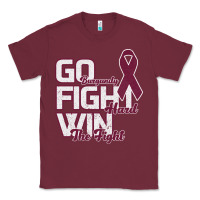 Burgundy Go Burgundy Fifht Hard Win The Fight Classic Tee - Bettercallsaul