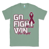 Sage Go Burgundy Fifht Hard Win The Fight Classic Tee - Bettercallsaul