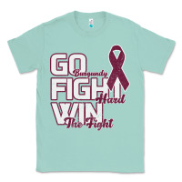 Seafoam Go Burgundy Fifht Hard Win The Fight Classic Tee - Bettercallsaul