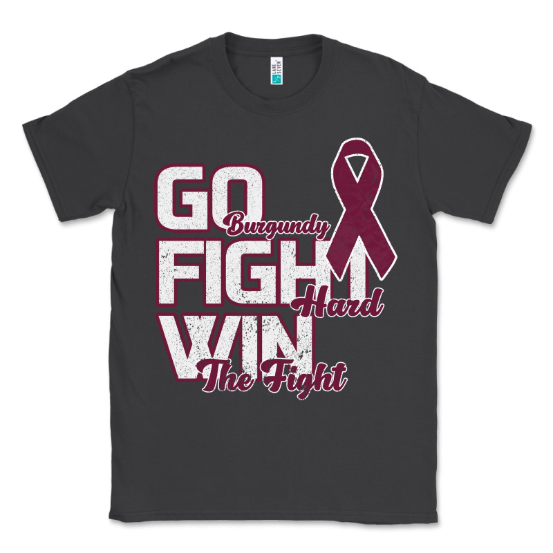 Go Burgundy Fifht Hard Win The Fight Classic Tee by Bettercallsaul | Teevron