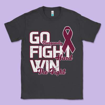 Go Burgundy Fifht Hard Win The Fight Classic Tee Designed By Bettercallsaul