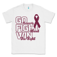 White Go Burgundy Fifht Hard Win The Fight Classic Tee - Bettercallsaul