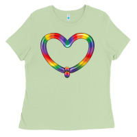 Matcha Lgbtq Heart Balloon Ladies Tee - BundleAndBundleShop