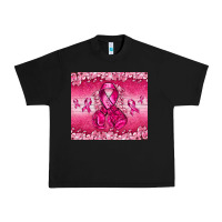 Black Breast Cancer with boxing gloves Urban Heavy Tee - NancyCooperArtShop