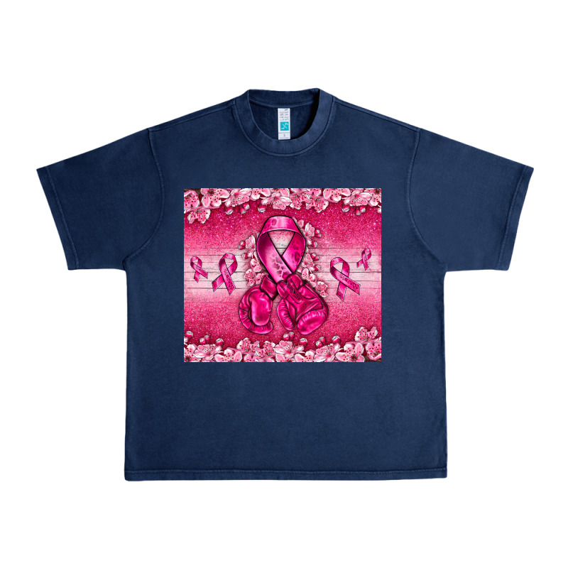 Breast Cancer With Boxing Gloves Urban Heavy Tee by NancyCooperArtShop | Teevron