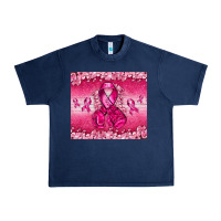 Navy Breast Cancer with boxing gloves Urban Heavy Tee - NancyCooperArtShop