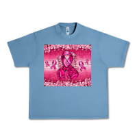 Pebble Blue Breast Cancer with boxing gloves Urban Heavy Tee - NancyCooperArtShop