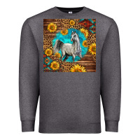 Charcoal Heather arabian horse Premium Sweatshirt - LillyAllenDesigns