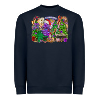 Navy Christmas Louisiana Mardi Gras trees Heavyweight Sweatshirt - FaDigitalArtStudio