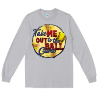 Moon Dust take me out to the ball game softball Long Sleeve Tee - CowGirlArtShop