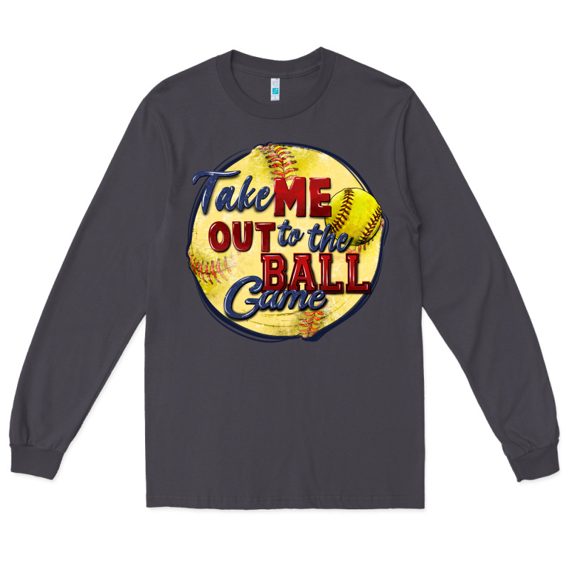 Take Me Out To The Ball Game Softball Long Sleeve Tee by CowGirlArtShop | Teevron