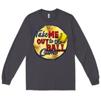 Smoke take me out to the ball game softball Long Sleeve Tee - CowGirlArtShop