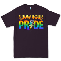 Plum Lgbtq Show Your Pride With Rainbow Premium Tee - BundleAndBundleShop