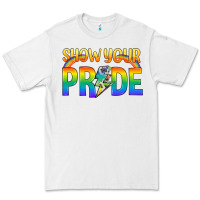 White Lgbtq Show Your Pride With Rainbow Premium Tee - BundleAndBundleShop