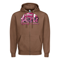 Chestnut Tickle Breast Cancer Football Zipper Hoodie - FaDigitalArtStudio