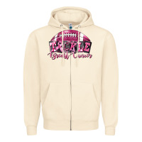 Tickle Breast Cancer Football Zipper Hoodie | Teevron