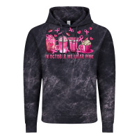 Cloud Black In October We Wear Pink with Breast Cancer Coffee Vintage Hoodie - texasbilliewilder