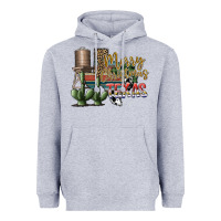 Heather Grey merry christmas texas Heavyweight Hoodie - SublimationCraftShop