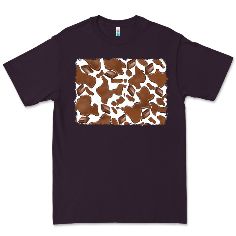 Distressed Chocolate Milkshake Cowhide Premium Tee by RanaPortraitStore | Teevron