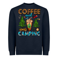 Navy Coffee And Camping Frappe Heavyweight Sweatshirt - FaDigitalArtStudio