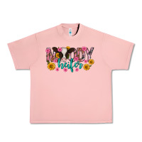 Salmon Moody Heifer Mother's Day Urban Heavy Tee - texasbilliewilder