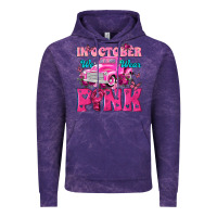 Cloud Purple In October We Wear Pink Truck Vintage Hoodie - texasbilliewilder
