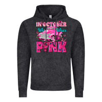 Vintage Black In October We Wear Pink Truck Vintage Hoodie - texasbilliewilder