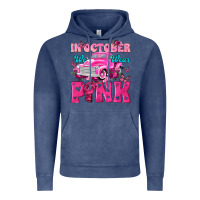 Vintage Denim In October We Wear Pink Truck Vintage Hoodie - texasbilliewilder