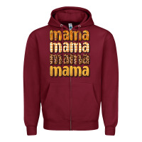 Burgundy mama fall Zipper Hoodie - BundleAndBundleShop