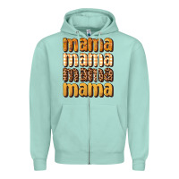 Seafoam mama fall Zipper Hoodie - BundleAndBundleShop