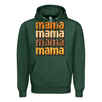 Sports Green mama fall Zipper Hoodie - BundleAndBundleShop
