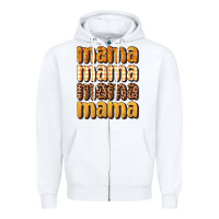 White mama fall Zipper Hoodie - BundleAndBundleShop