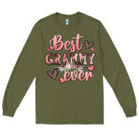 Army Green best grammy ever mother's day Long Sleeve Tee - CowGirlArtShop