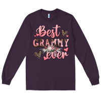 Plum best grammy ever mother's day Long Sleeve Tee - CowGirlArtShop