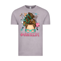 Vintage Zinc messy bun nurse life Vintage Tee - RanaPortraitStore
