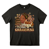 Asphalt have a melanin christmas  black woman Heavy Core Tee - MaliasSmallBusiness