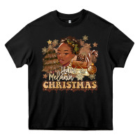 Black have a melanin christmas  black woman Heavy Core Tee - MaliasSmallBusiness