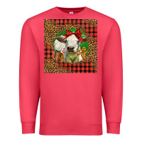 Cardinal cute baby calf christmas Premium Sweatshirt - LillyAllenDesigns