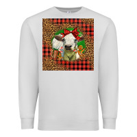 Dove Grey cute baby calf christmas Premium Sweatshirt - LillyAllenDesigns
