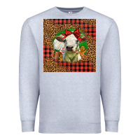 Heather Grey cute baby calf christmas Premium Sweatshirt - LillyAllenDesigns