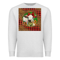 Oatmeal Heather cute baby calf christmas Premium Sweatshirt - LillyAllenDesigns