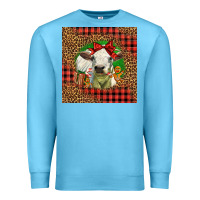 Ocean Blue cute baby calf christmas Premium Sweatshirt - LillyAllenDesigns