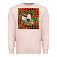 Pale Pink cute baby calf christmas Premium Sweatshirt - LillyAllenDesigns
