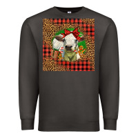 Smoke cute baby calf christmas Premium Sweatshirt - LillyAllenDesigns