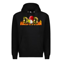 Black Baseball And Softball Dad Libbey Glass Premium Hoodie - BundleAndBundleShop