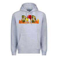 Heather Grey Baseball And Softball Dad Libbey Glass Premium Hoodie - BundleAndBundleShop