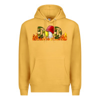 Mustard Baseball And Softball Dad Libbey Glass Premium Hoodie - BundleAndBundleShop
