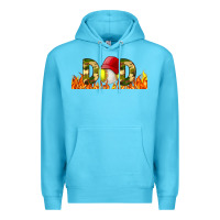Ocean Blue Baseball And Softball Dad Libbey Glass Premium Hoodie - BundleAndBundleShop